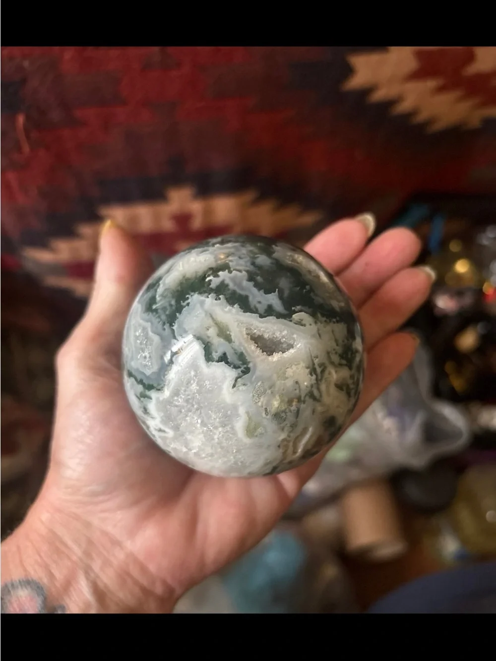Moss Agate Sphere
